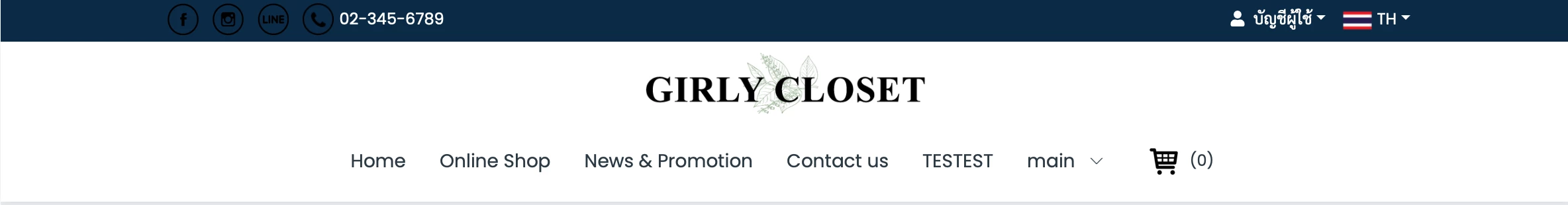 การใช้งาน การปรับแต่งรูปแบบ Header