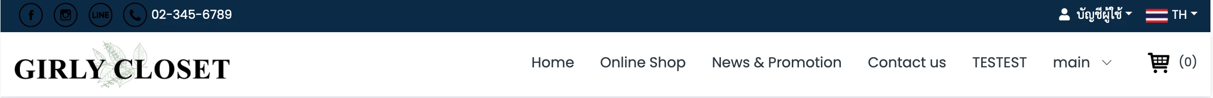 การใช้งาน การปรับแต่งรูปแบบ Header