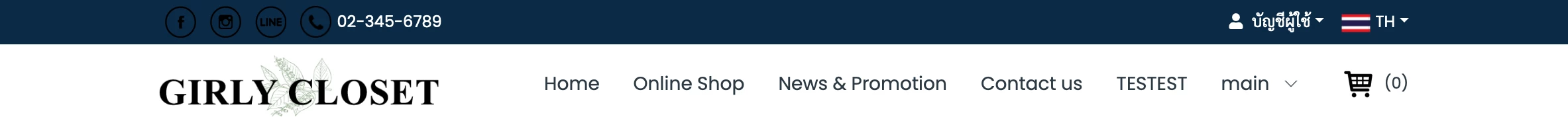 การใช้งาน การปรับแต่งรูปแบบ Header