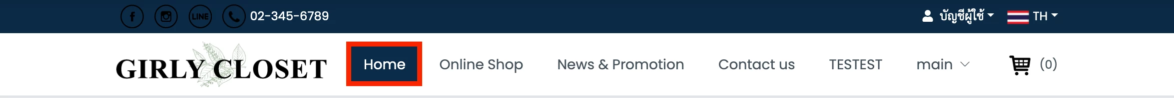 การใช้งาน การปรับแต่งรูปแบบ Header