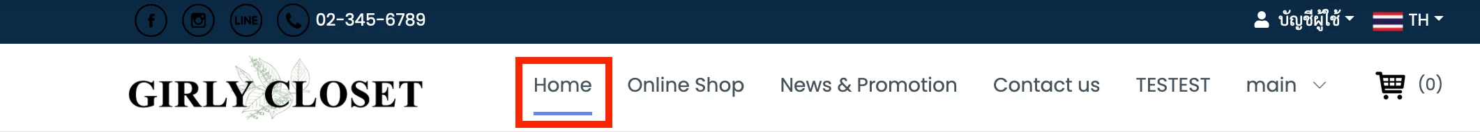 การใช้งาน การปรับแต่งรูปแบบ Header