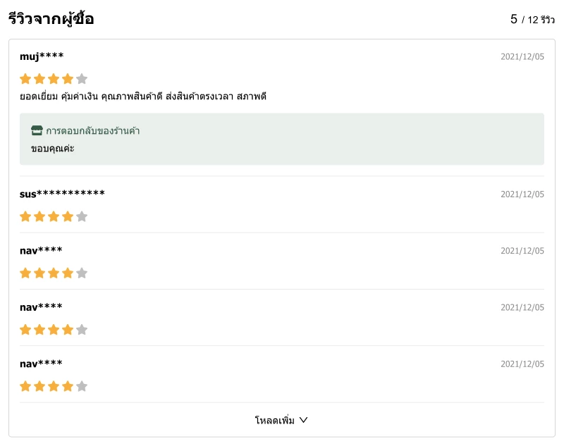 การตั้งค่า การใช้งานระบบเรทติ้งและรีวิว (Rate & Review)