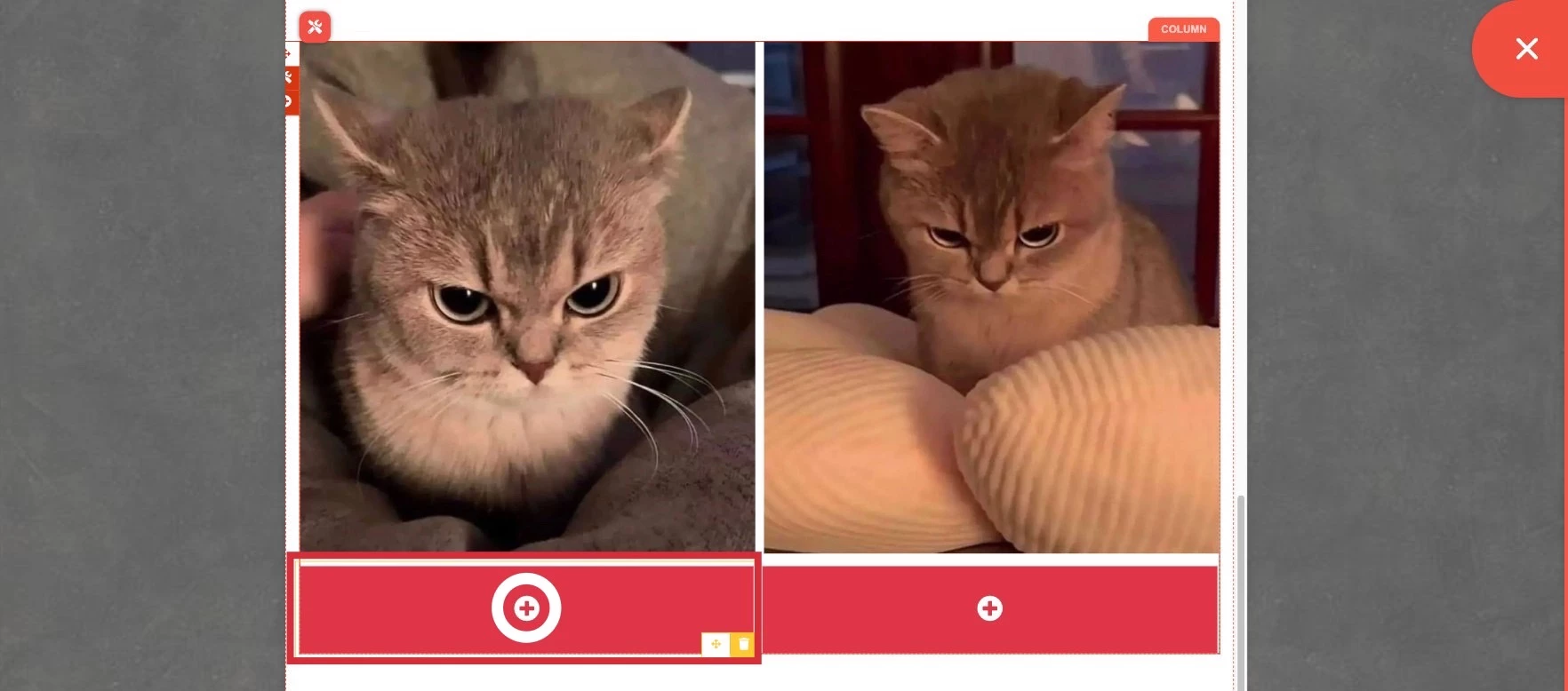 การตั้งค่า การใช้งาน Column Element