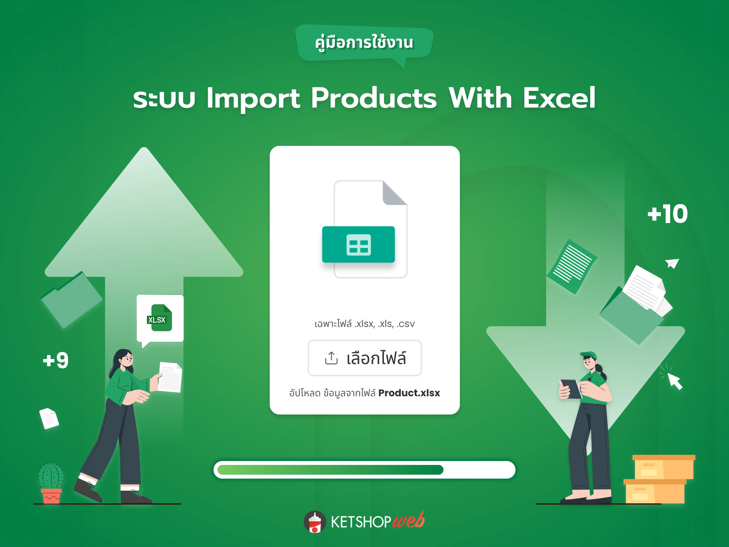 Import Products with Excel  ระบบจัดการสินค้า  Product  Media Manager   การใช้งาน Media 