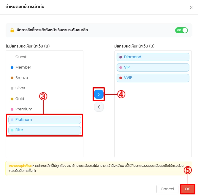 ควบคุมสิทธิ์การแสดงหน้าเว็บ Hide/Show Page