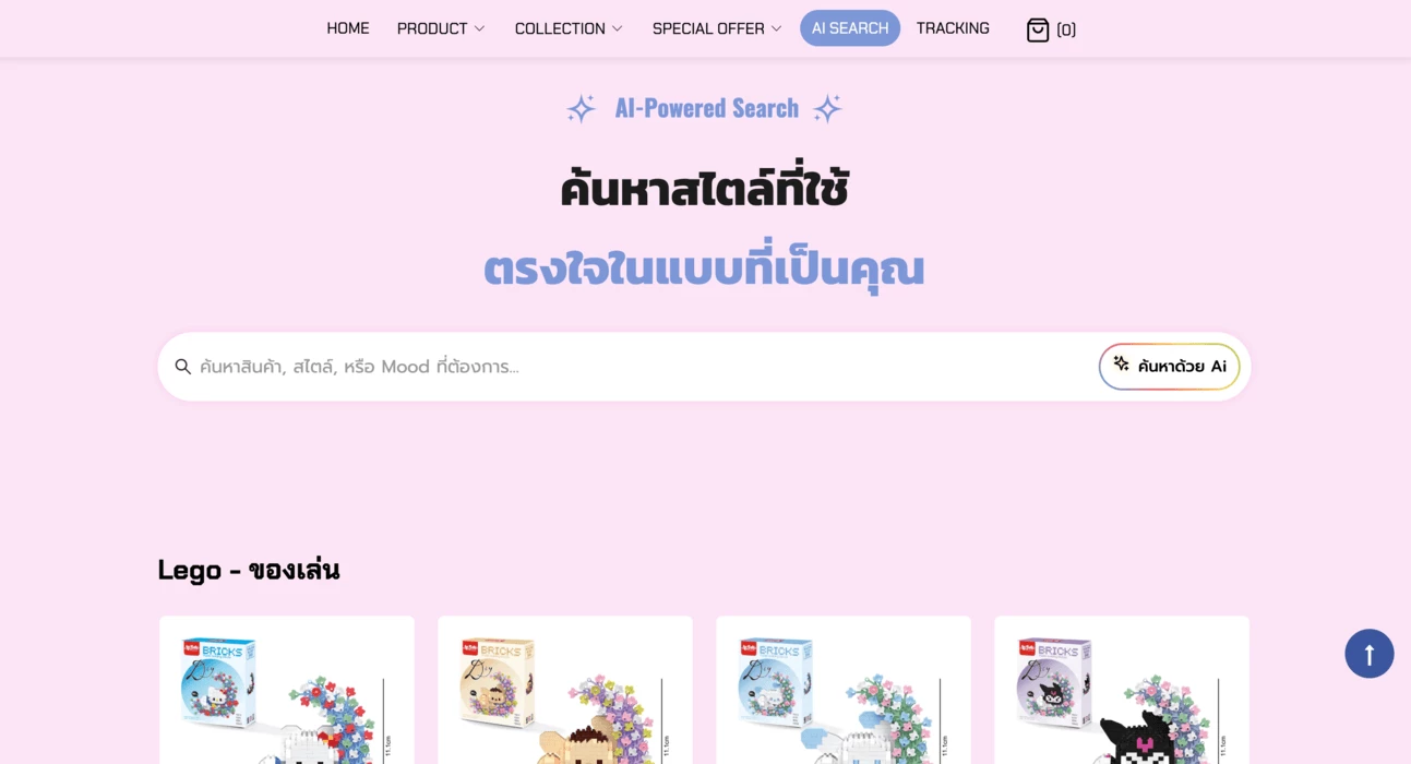 ตัวอย่างการแสดง Element AI Search